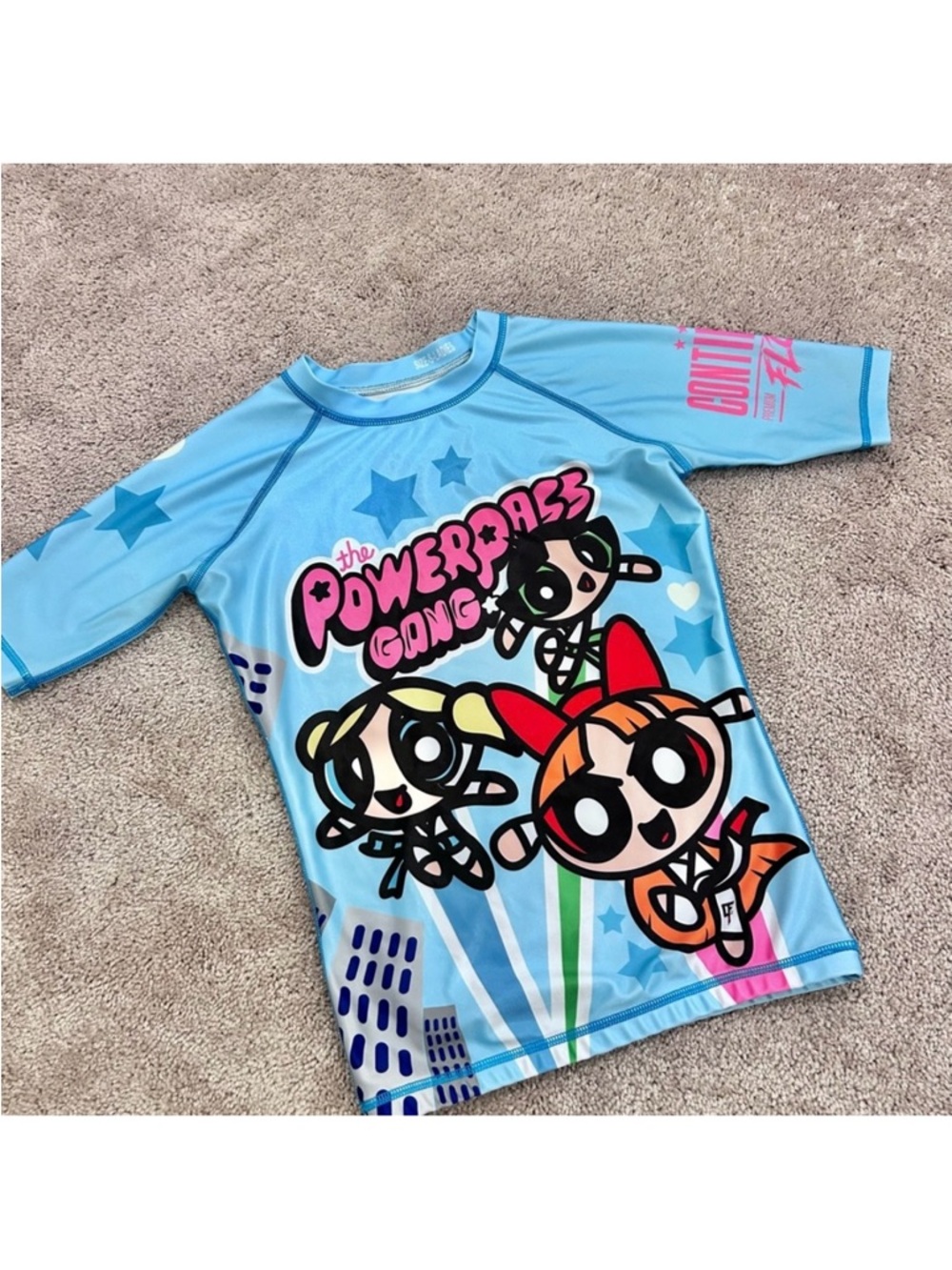 Powerpuff girls Rash guard  Continuous flow BJJ Jiu Jitsu grappling rashguard